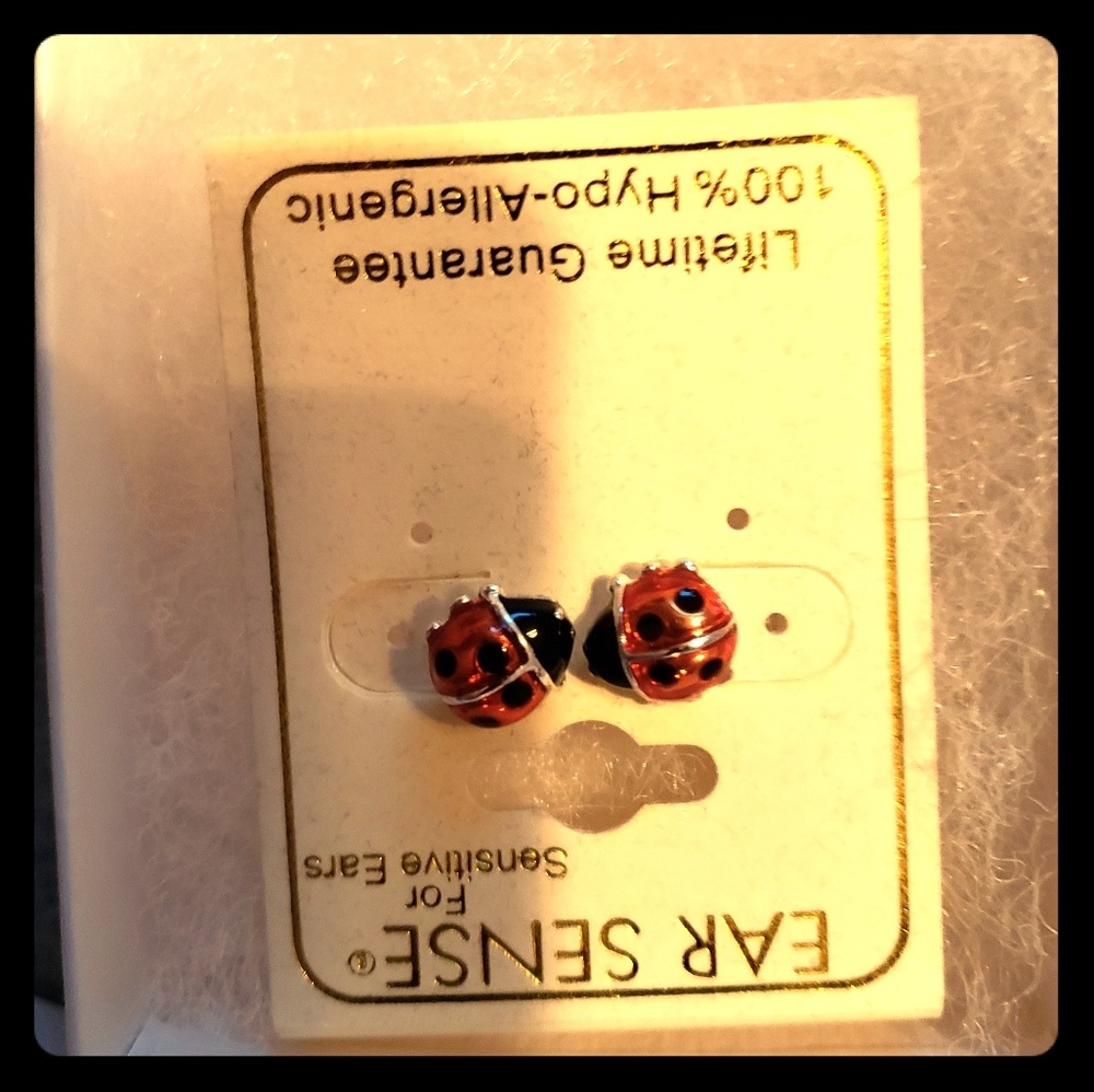 Ladybug earrings